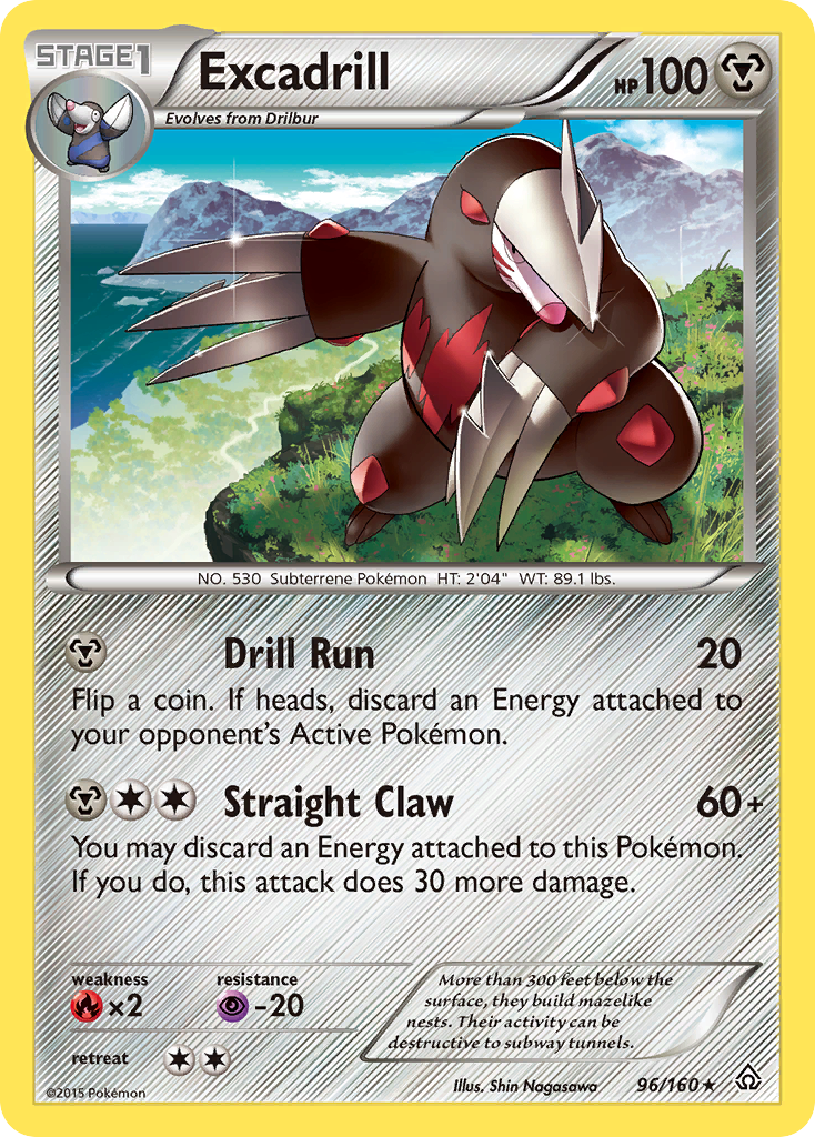 pokemon excadrill card We got our first look at Mega ex, dropping in Japan's Abyss Eye! We're expecting to see the English version in Pitch Black. Will you be cracking packs for this card? # Metal Rarity Excadrill 122/185 - [SWSH04 Vivid