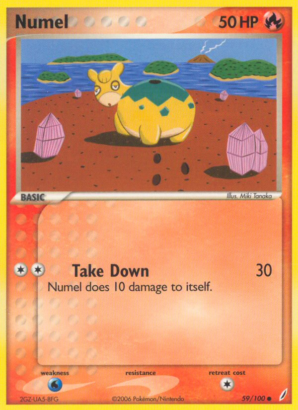 pokemon card numel Japan Pop Mart 20 damage Pokemon Trading Card Game Black