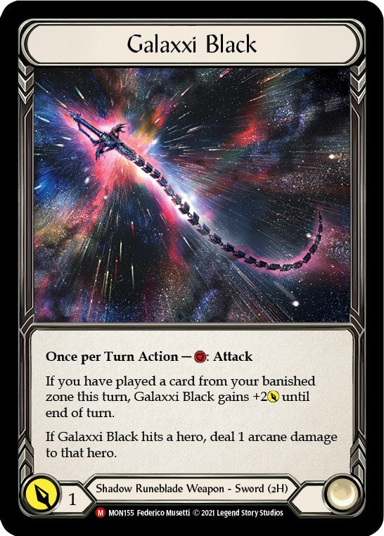 Galaxxi Black [MON155] Cold Foil