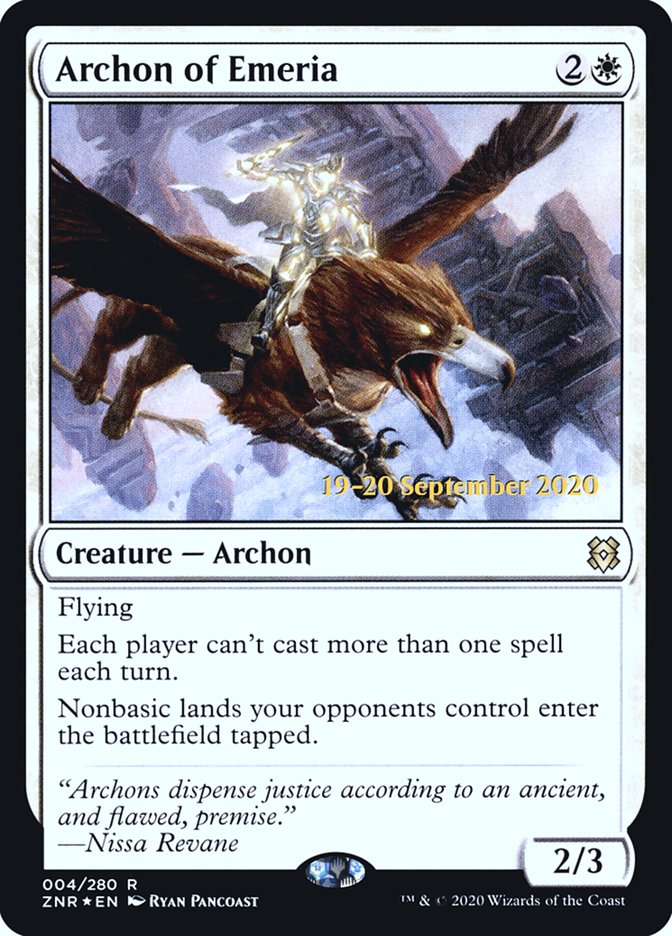 Archon of Emeria [Zendikar Rising Prerelease Promos]