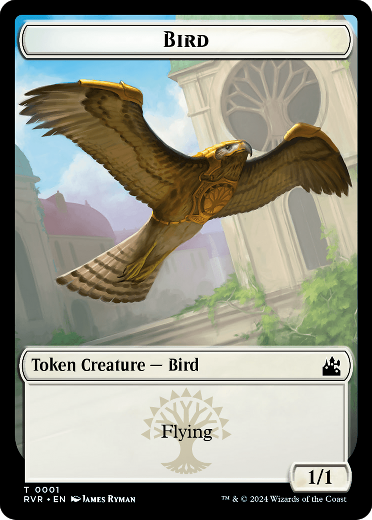 Bird // Voja Double-Sided Token [Ravnica Remastered Tokens]