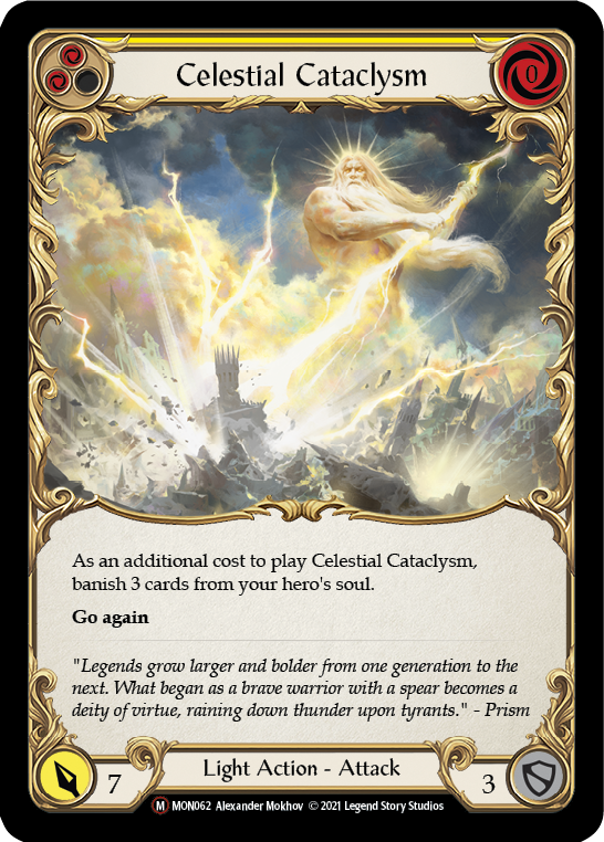 Celestial Cataclysm [U-MON062-RF] Unlimited Rainbow Foil